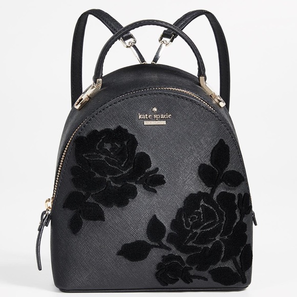 Kate Spade Cameron Street Flock Roses Binx Mini Backpack - Picture 8 of 13